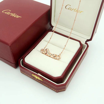 [AURORA]PANTHERE FULL DIAMOND NECKLACE