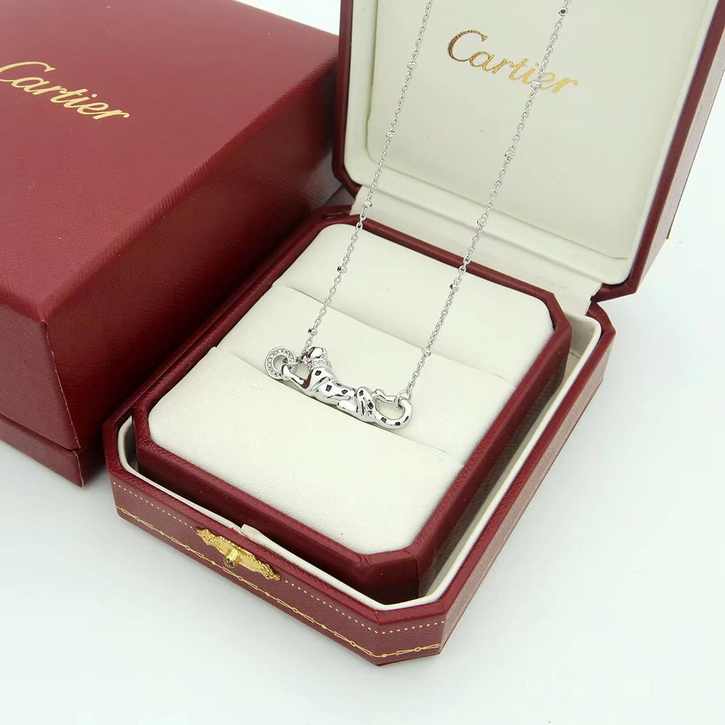 [AURORA]PANTHERE FULL DIAMOND NECKLACE