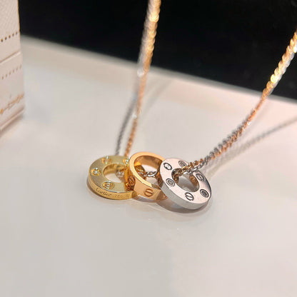 [AURORA]LOVE 6 DIAMOND PENDANT NECKLACE