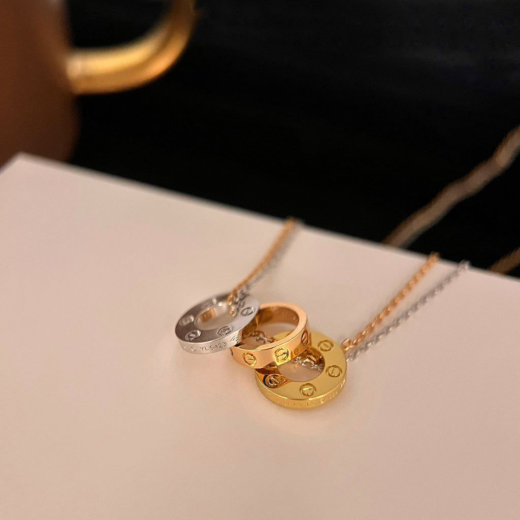 [AURORA]LOVE 6 DIAMOND PENDANT NECKLACE