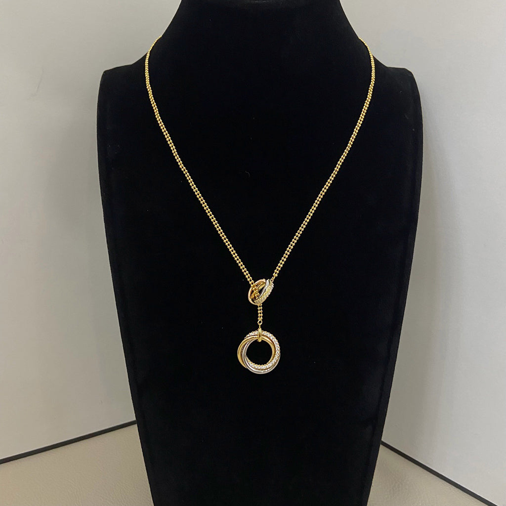 [AURORA]TRINITY DIAMONDS NECKLACE