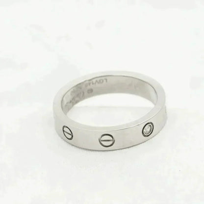 [Baslove]LOVE RING 4MM 1 DIAMOND SILVER