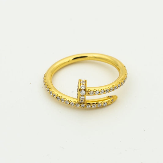 [Baslove]JUSTE RING 1.8MM GOLD DIAMONDS