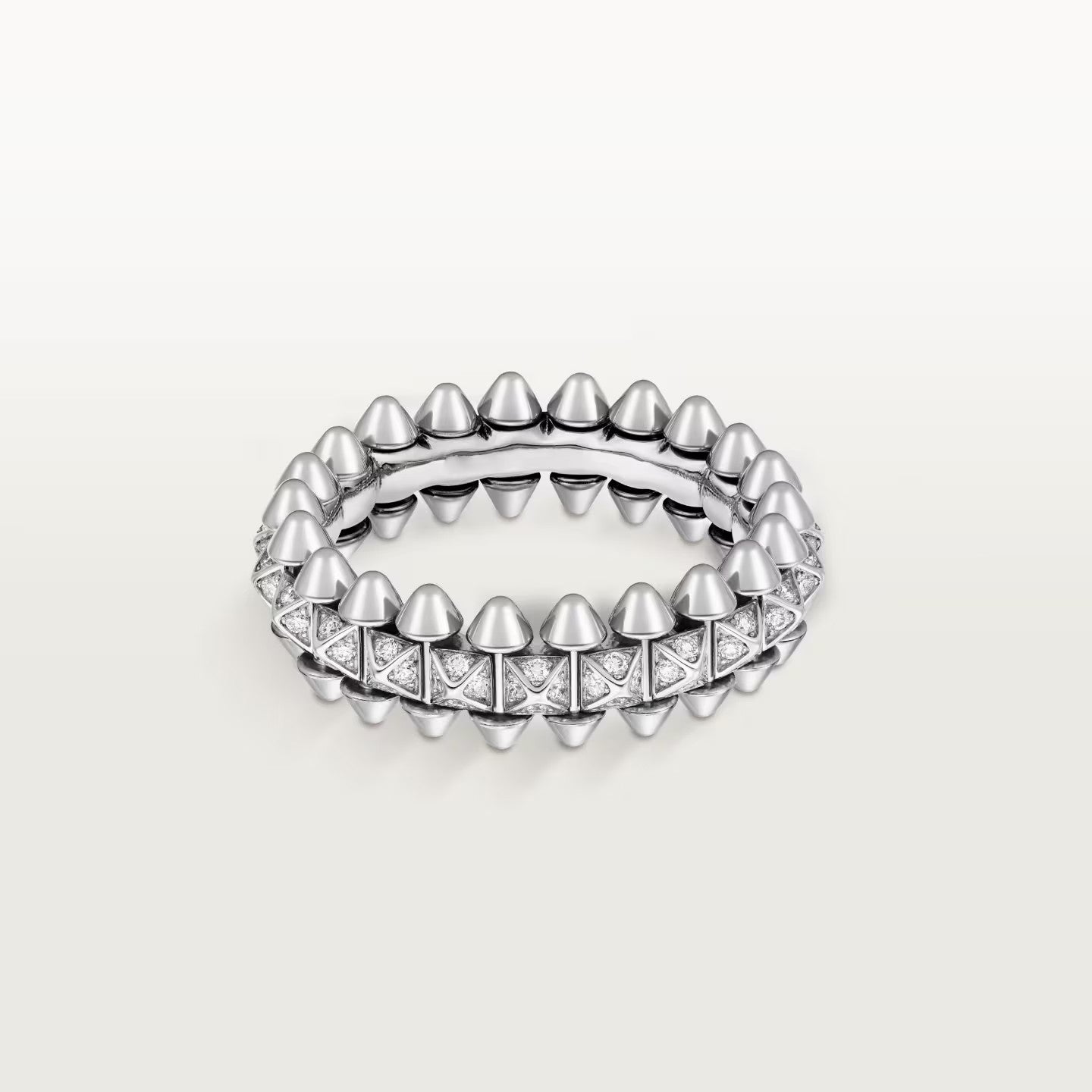 [AURORA]CLASH 6.4MM SMALL FULL DIAMOND RING