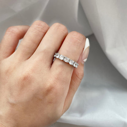 [AURORA]Eternity Tennisring mit Rundschliff