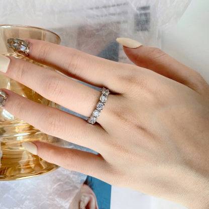 [AURORA]Eternity Tennisring mit Rundschliff