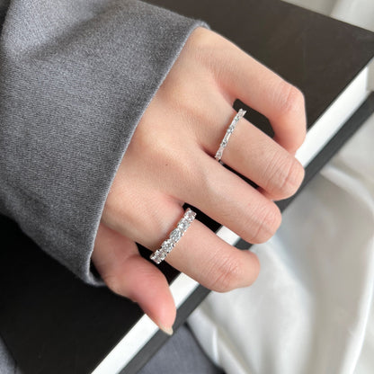 [AURORA]Eternity Tennisring mit Rundschliff