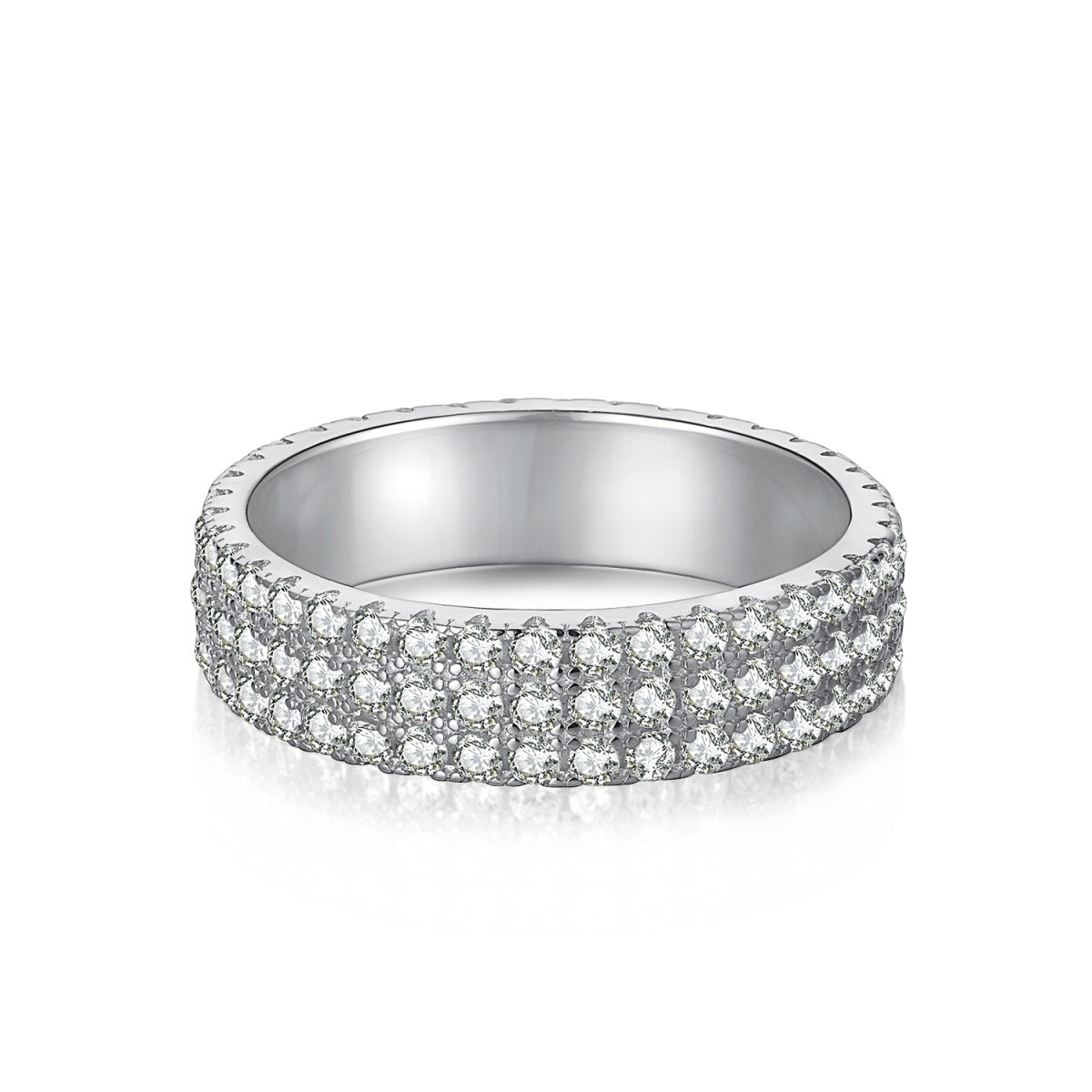 [AURORA]Zierlicher Tennisring mit Rundschliff