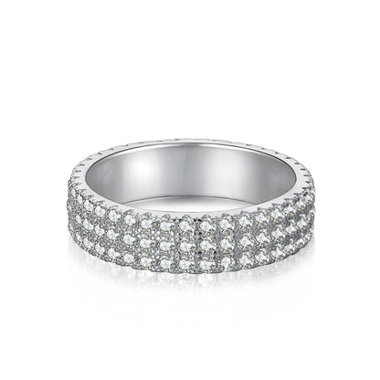 [AURORA]Zierlicher Tennisring mit Rundschliff