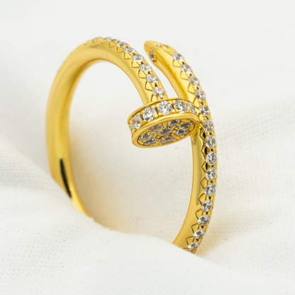 [Baslove]JUSTE RING 1.8MM GOLD DIAMONDS