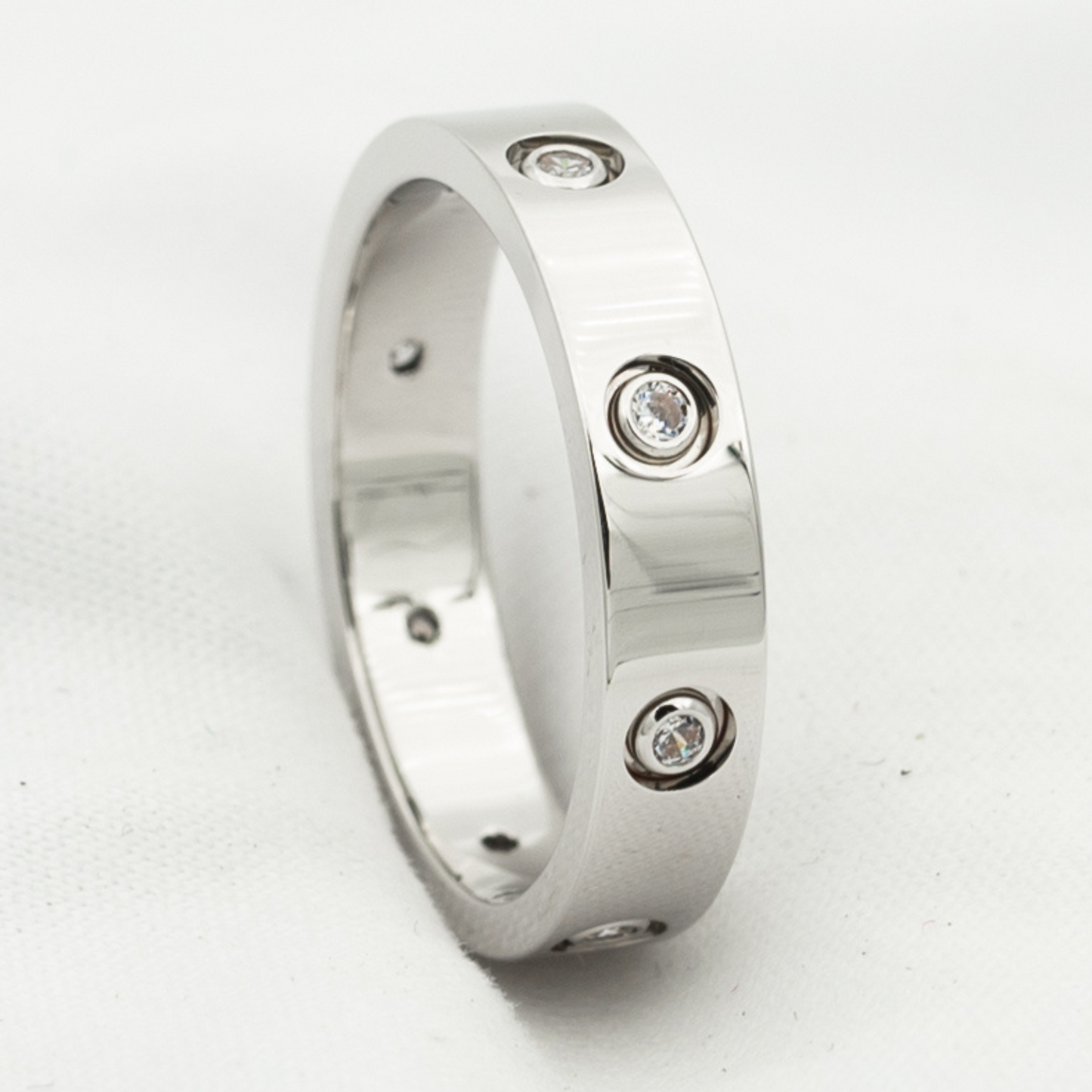 [Baslove]LOVE RING 3.6MM 8 DIAMONDS