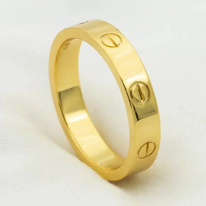 [Baslove]LOVE RING 4MM 1 DIAMOND GOLD