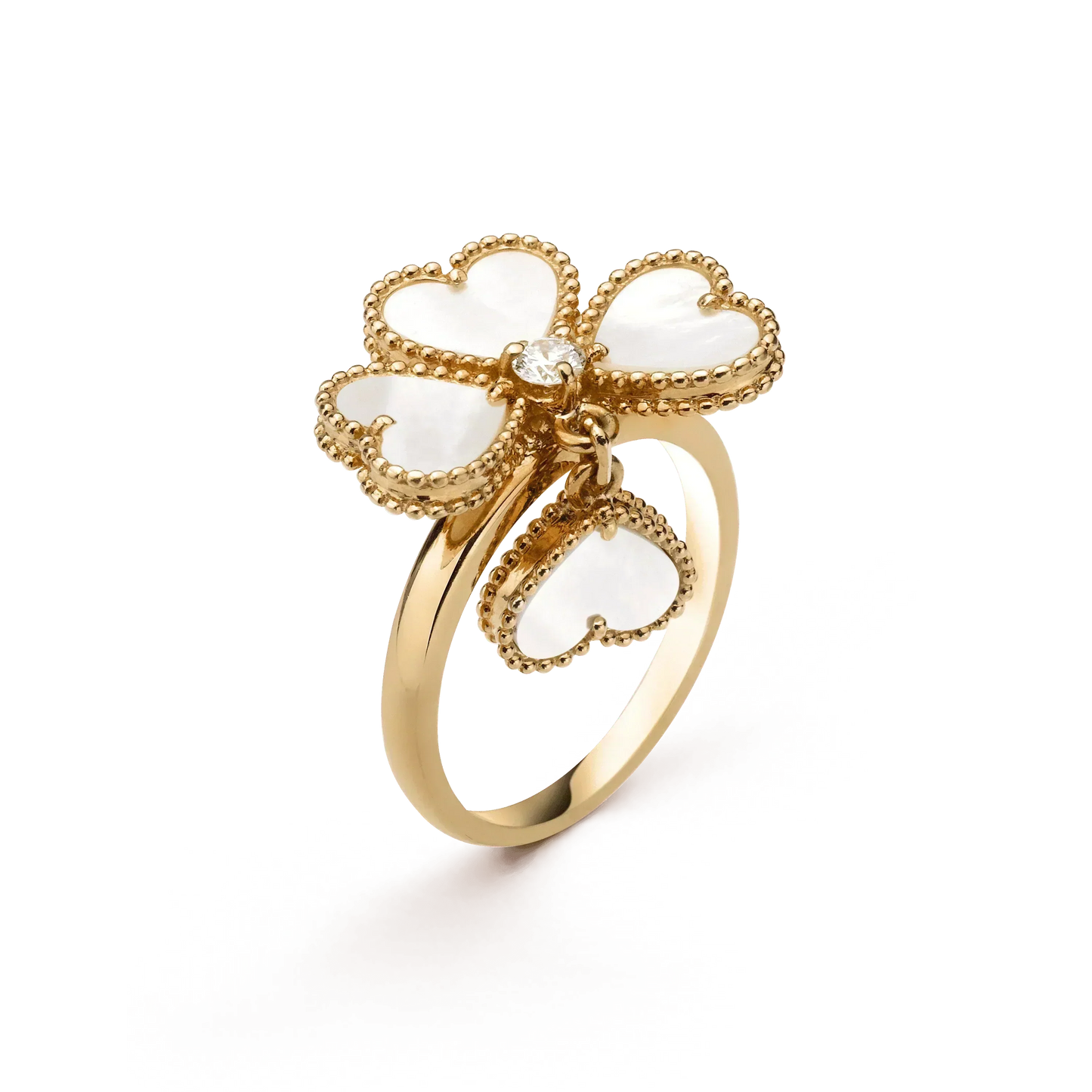 [Baslove]SWEET CLOVER WHITE MOP RING