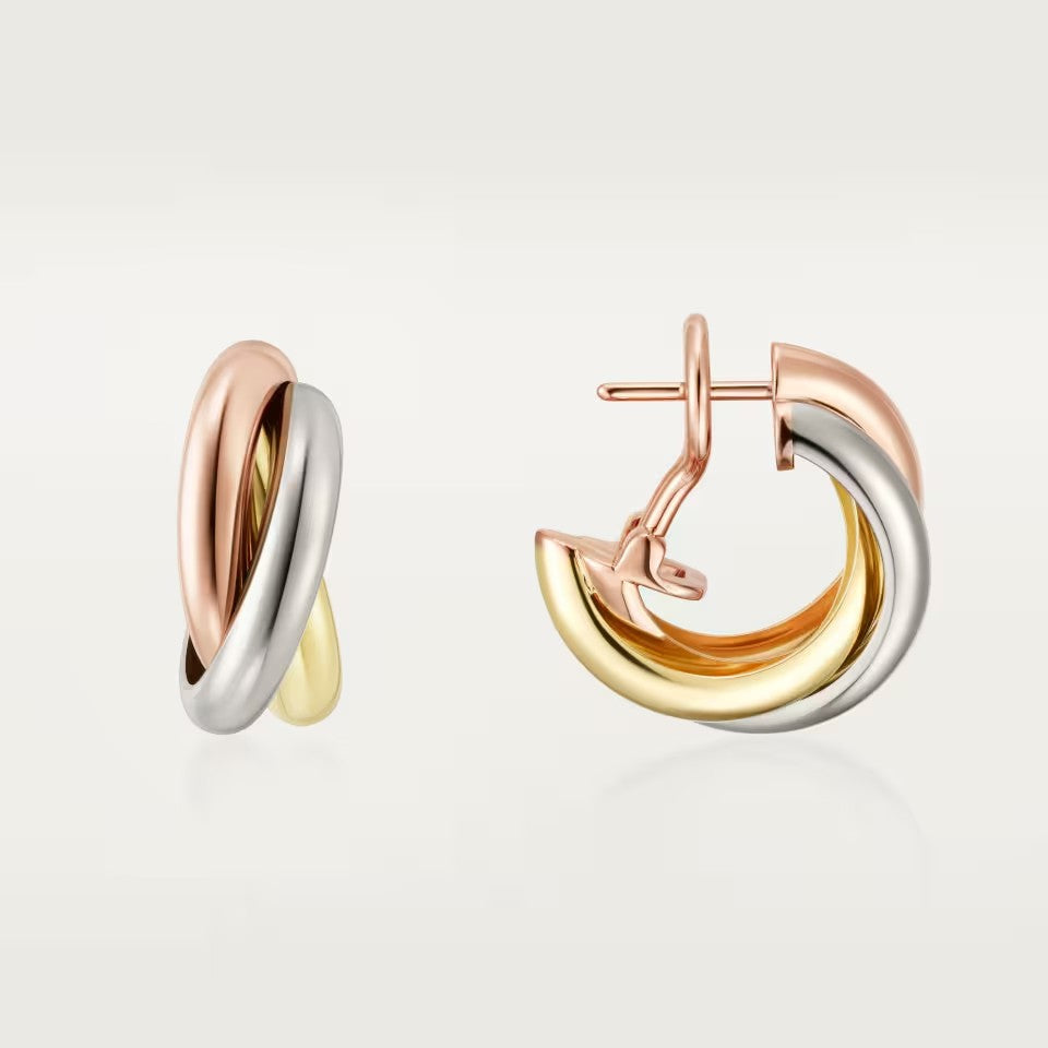 [AURORA]TRINITY ON DIAMOND CLASSIC EARRINGS