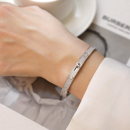 [Baslove]KELLY BRACELET DIAMOND PAVED