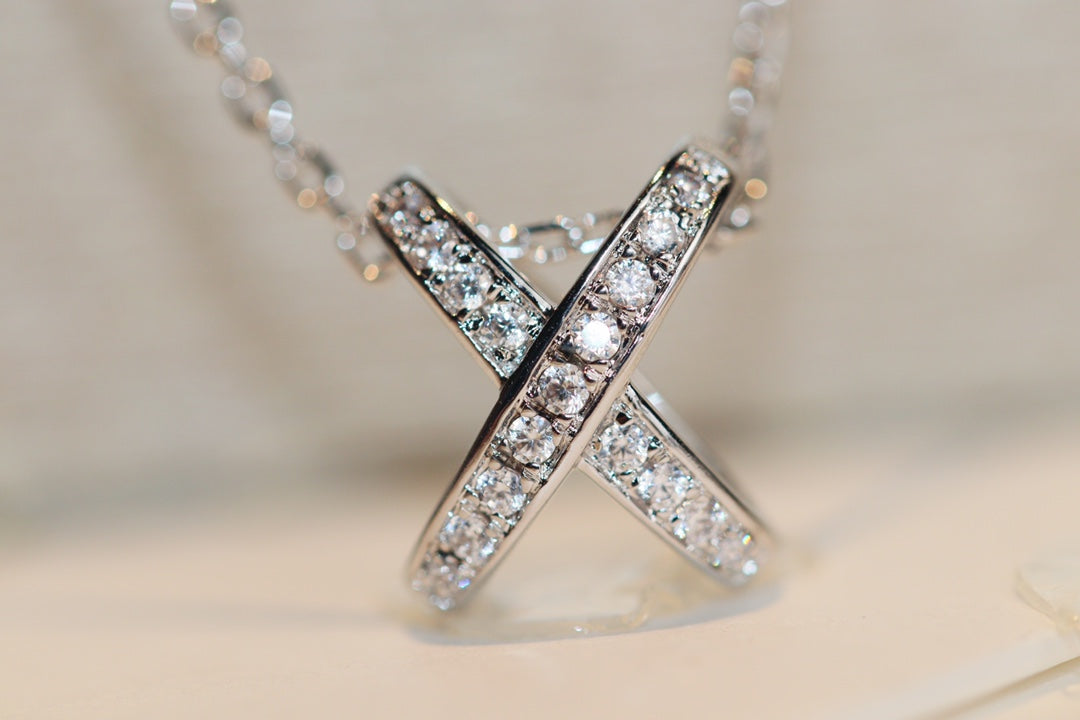 [Baslove]JEUX DE DIAMOND NECKLACE