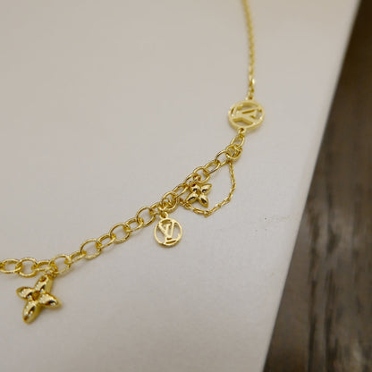 [Baslove]BLOOMING SUPPLE NECKLACE BRASS