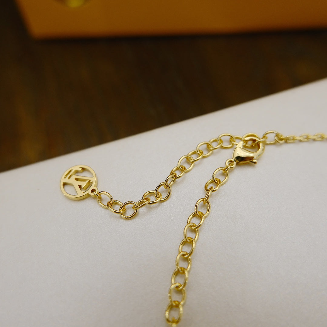 [Baslove]BLOOMING SUPPLE NECKLACE BRASS