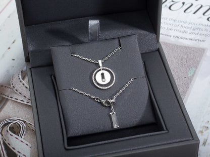 [AURORA]LUCKY MOVE PM NECKLACE SILVER DIAMOND