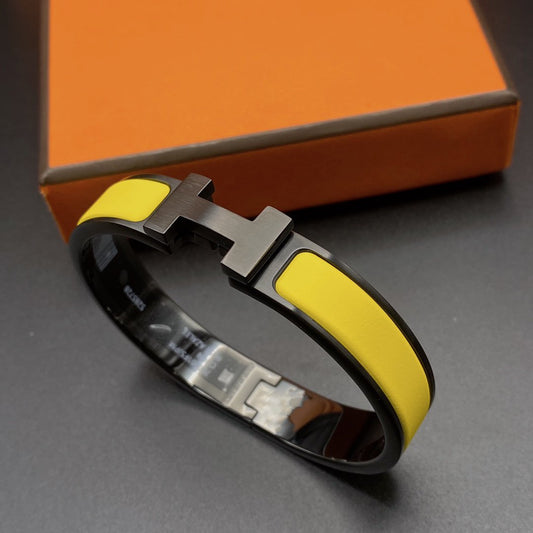 [Baslove]CLIC HM SO BLACK YELLOW BRACELET