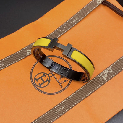 [Baslove]CLIC HM SO BLACK YELLOW BRACELET