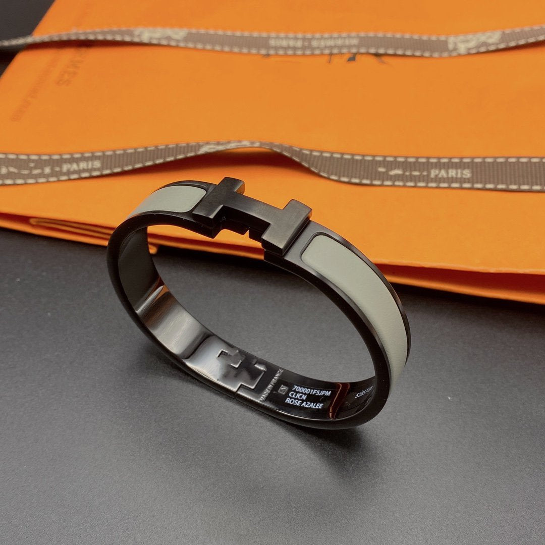 [Baslove]CLIC HM SO BLACK GREY BRACELET