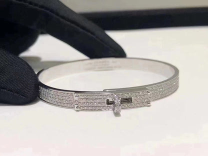 [Baslove]HM KELLY BRACELET IN SILVER AND FULL PAVE DIAMOND