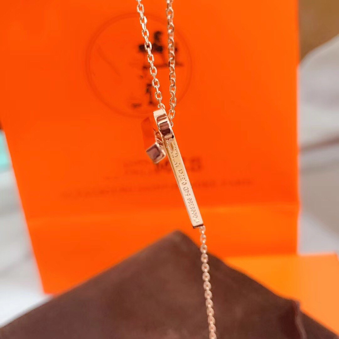 [Baslove]HM NECKLACE PLATINUM ROSE GOLD DIAMOND