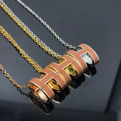 [Baslove]H NECKLACE BROWN