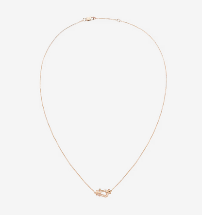 [Baslove]FORCE 10 DIAMOND PINK GOLD NECKLACE MINI MODEL