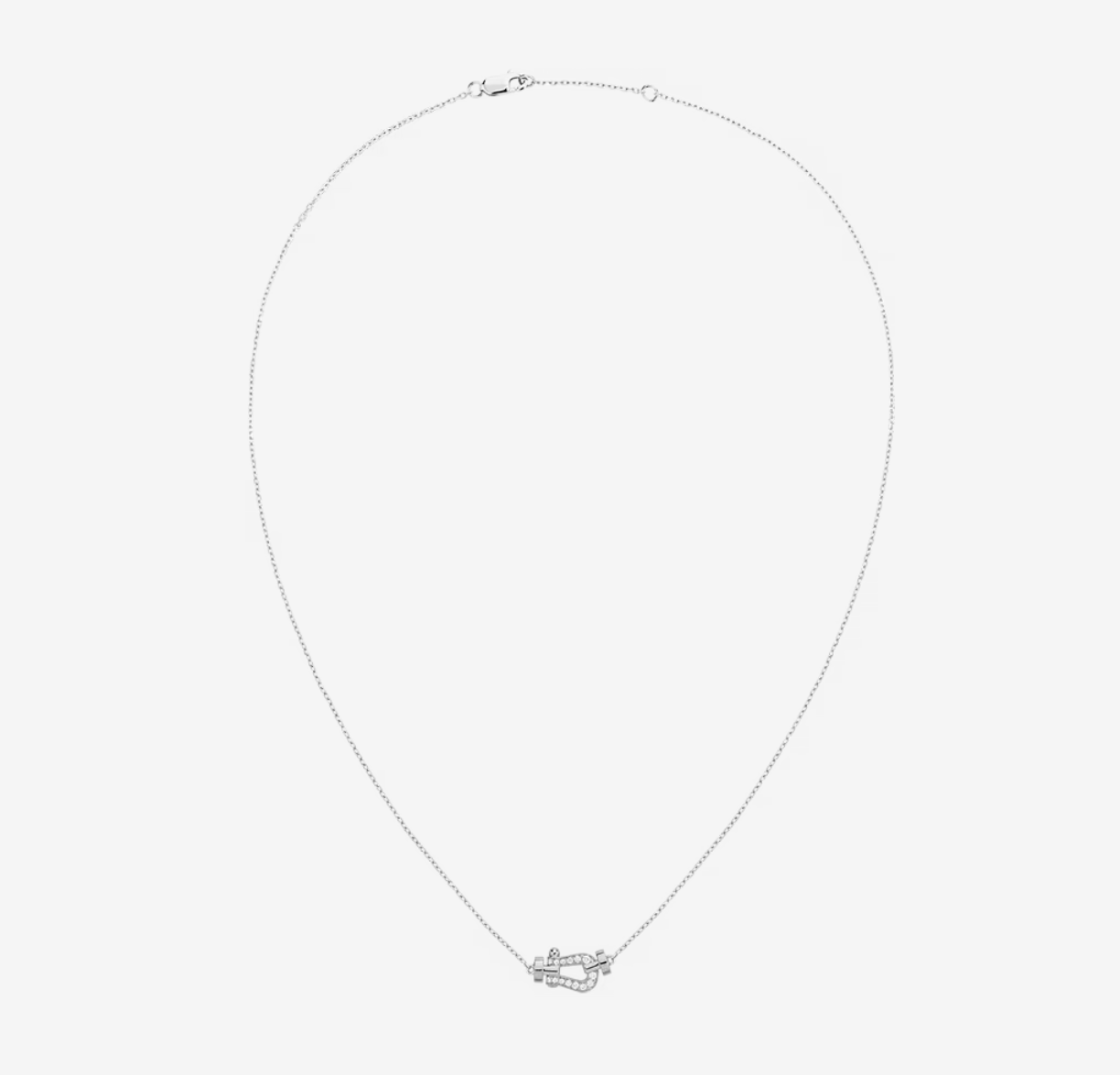 [Baslove]FORCE 10 DIAMOND SILVER NECKLACE MINI MODEL