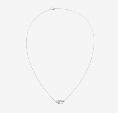 [Baslove]FORCE 10 DIAMOND SILVER NECKLACE MINI MODEL