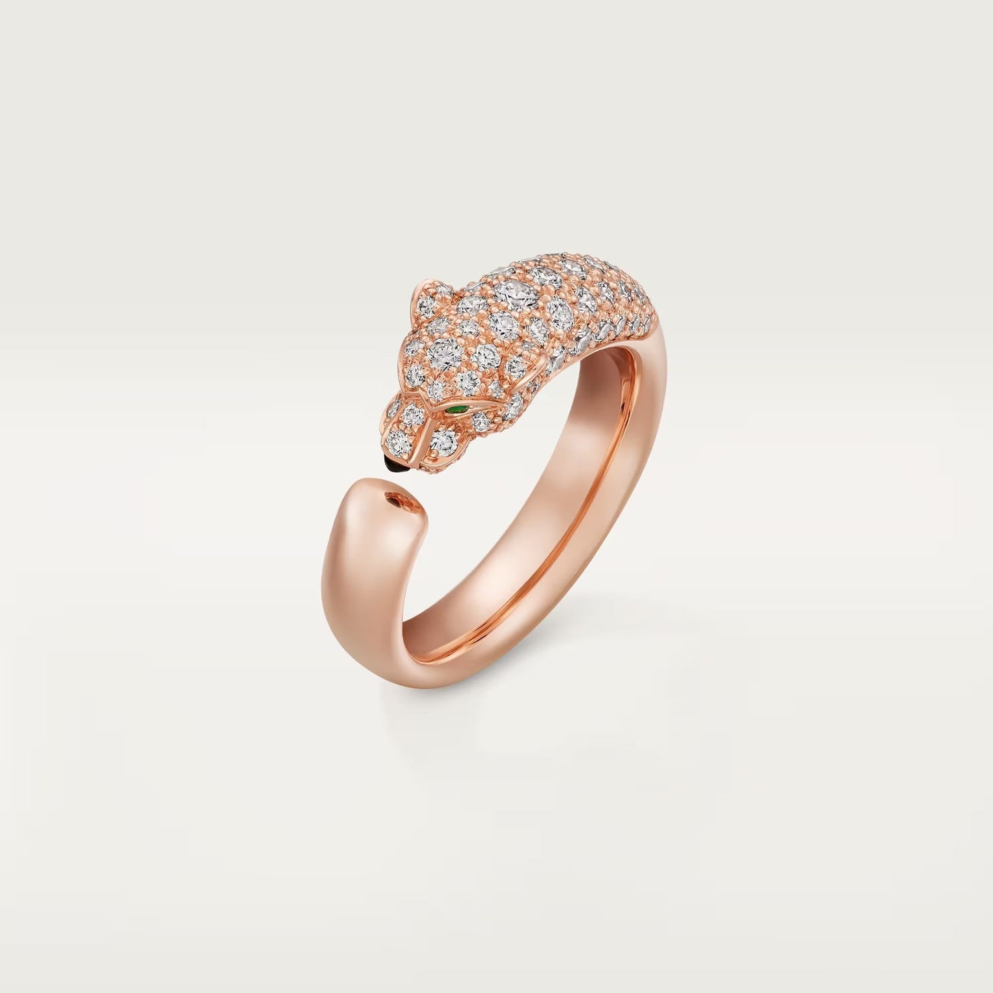 [AURORA]PANTHERE HALF DIAMOND SMALL RING