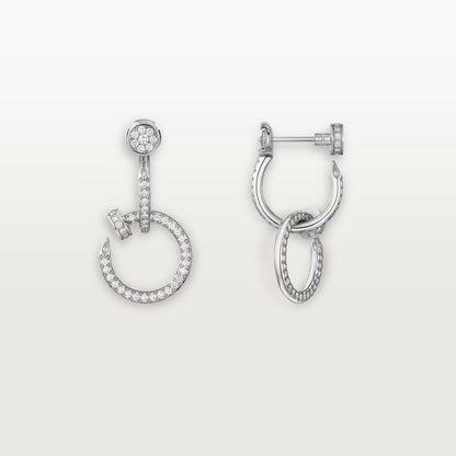 [AURORA]JUSTE FULL DIAMOND DOUBLE EARRINGS