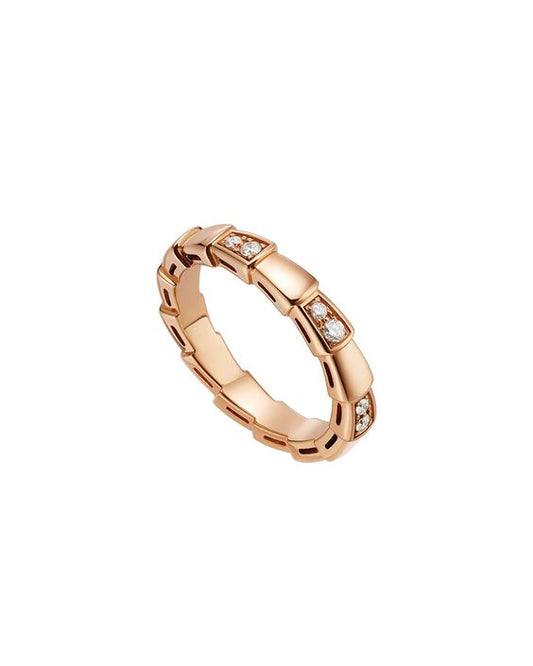 [Baslove]SERPENTI RING PINK GOLD  3MM