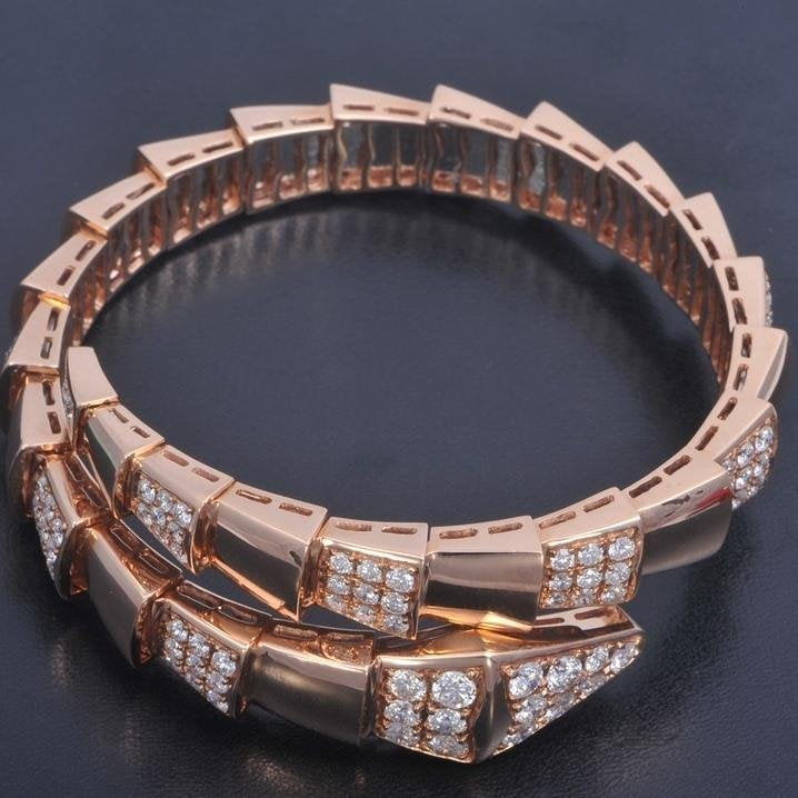 [Baslove]SERPENTI BRACELET PINK GOLD DIAMOND