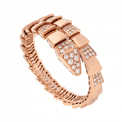 [Baslove]SERPENTI WIDE BRACELET PINK GOLD DIAMOND