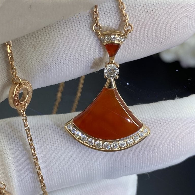 [Baslove]DREAM NECKLACE CARNELIAN DIAMOND