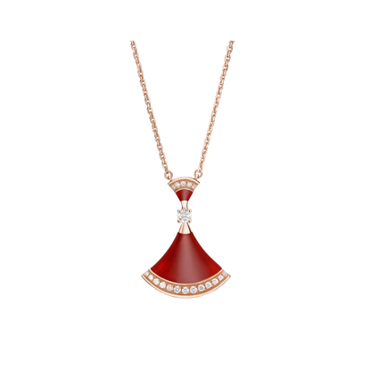 [Baslove]DREAM NECKLACE CARNELIAN DIAMOND