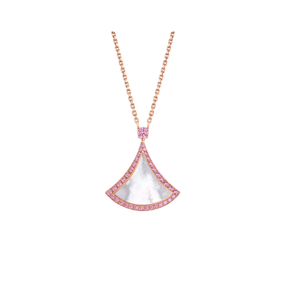 [Baslove]DREAM NECKLACE MOP DIAMOND PINK