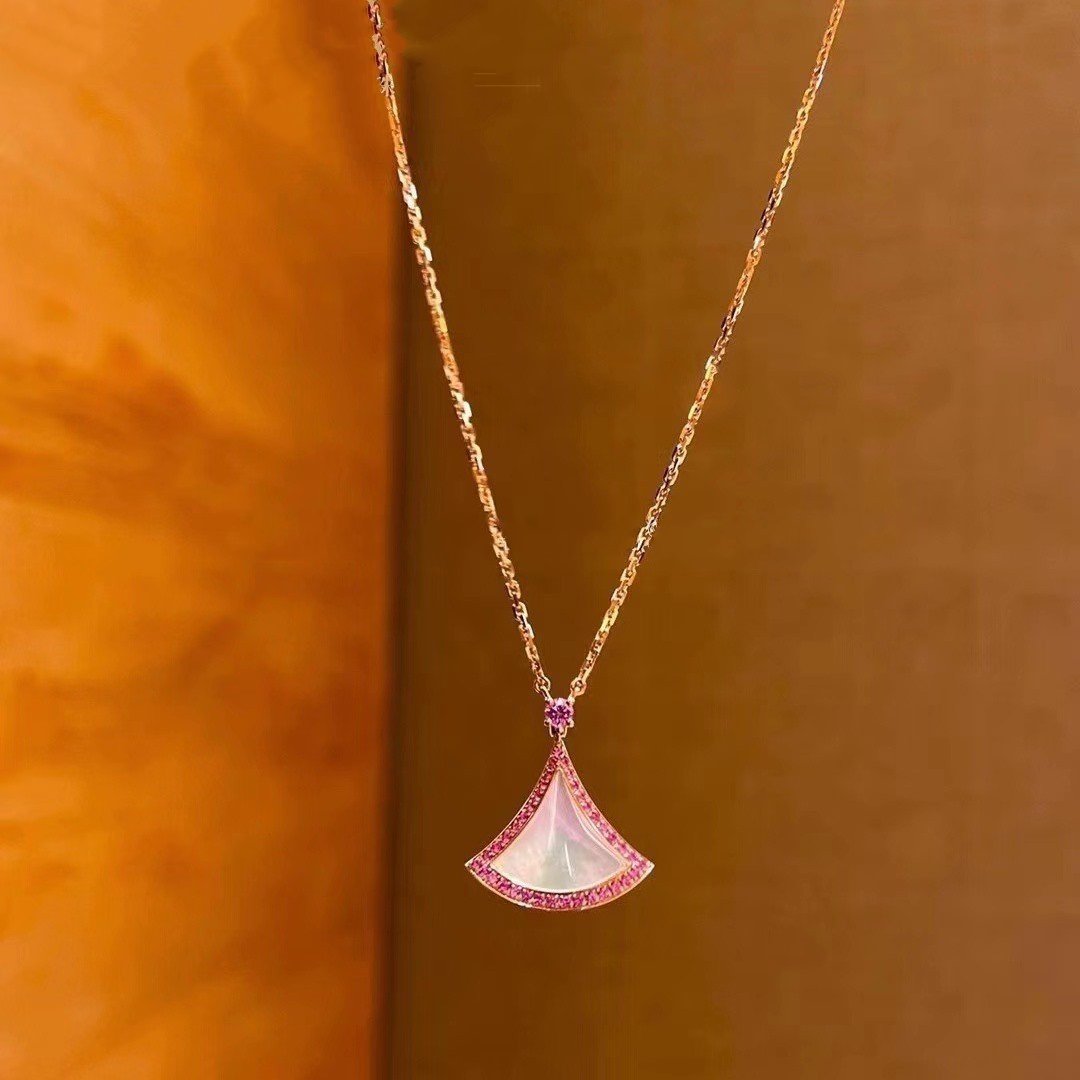 [Baslove]DREAM NECKLACE MOP DIAMOND PINK