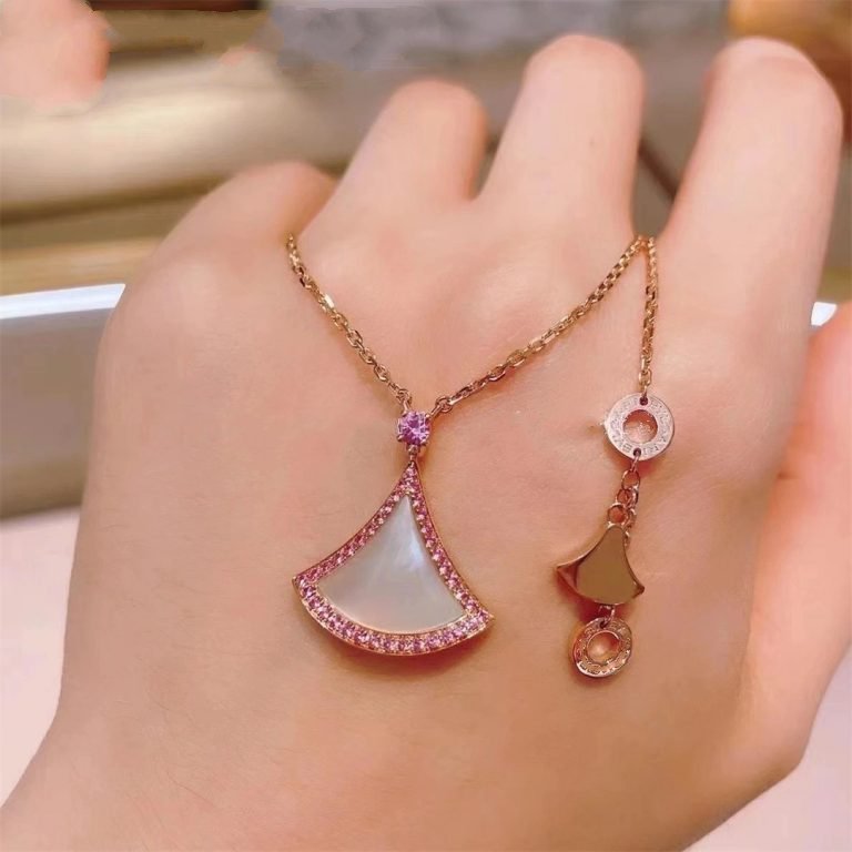 [Baslove]DREAM NECKLACE MOP DIAMOND PINK