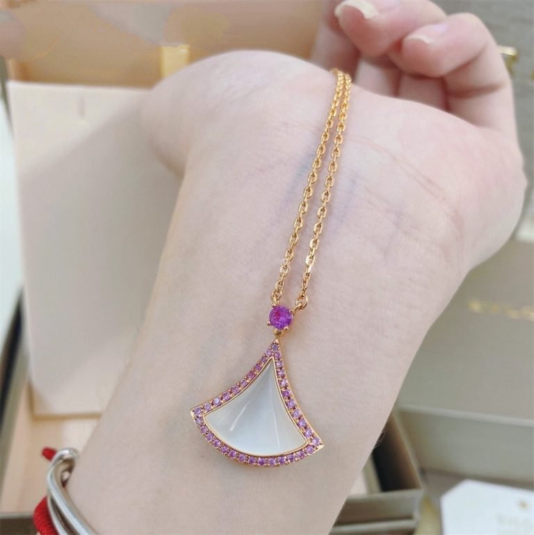 [Baslove]DREAM NECKLACE MOP DIAMOND PINK