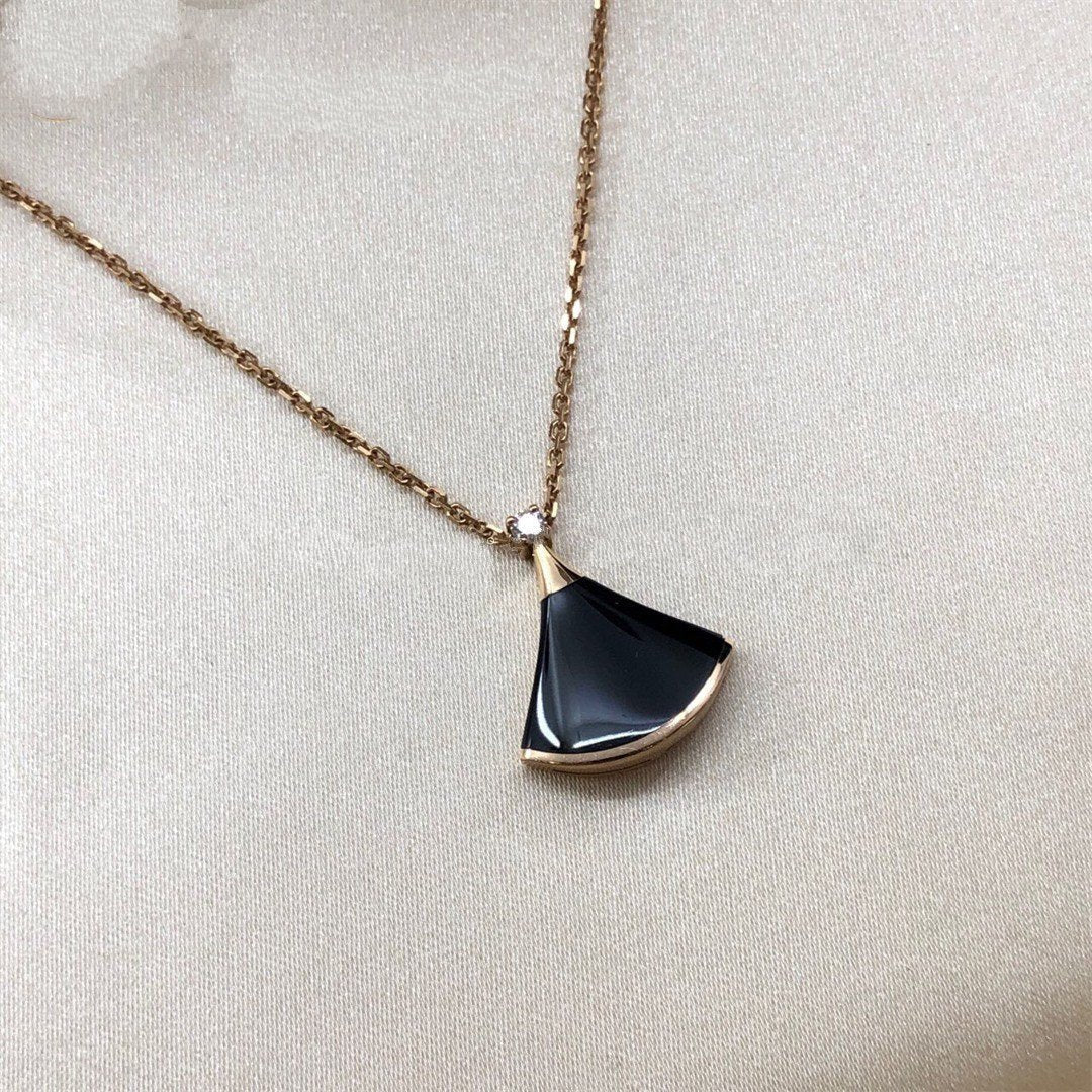 [Baslove]DREAM NECKLACE ONYX 1 DIAMOND