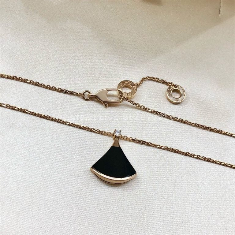 [Baslove]DREAM NECKLACE ONYX 1 DIAMOND