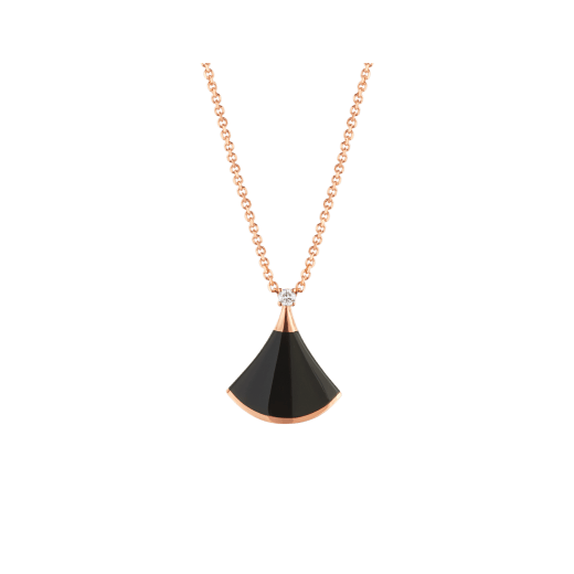 [Baslove]DREAM NECKLACE ONYX 1 DIAMOND