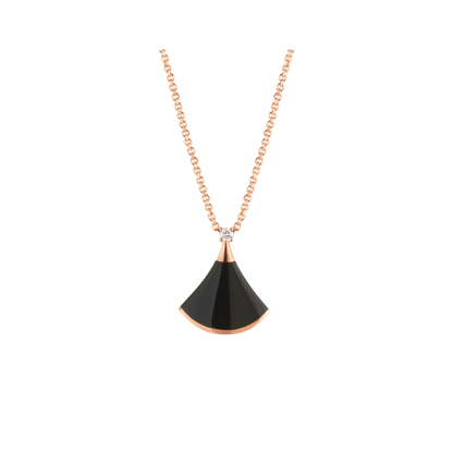 [Baslove]DREAM NECKLACE ONYX 1 DIAMOND