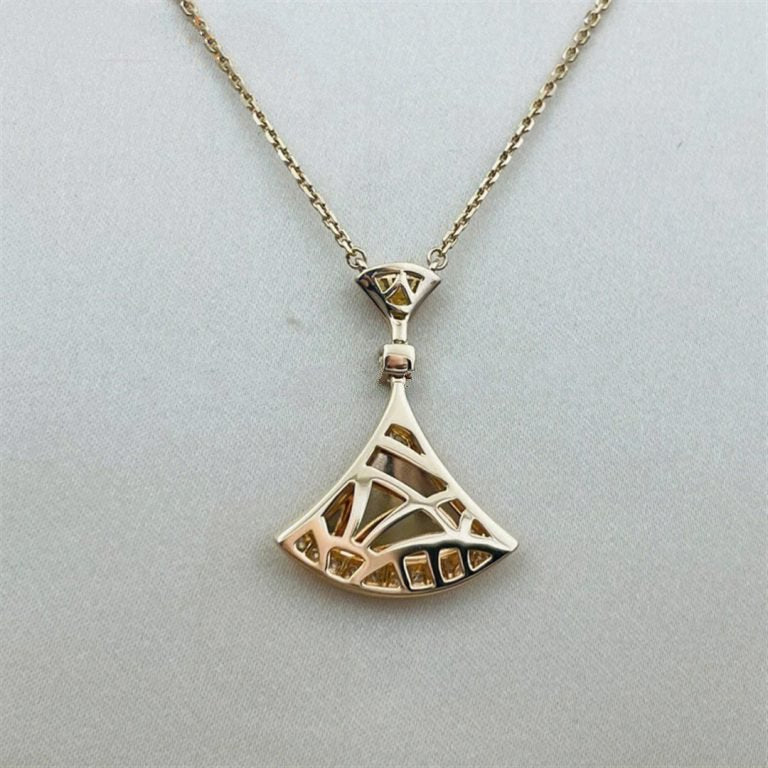 [Baslove]DREAM NECKLACE PINK GOLD DIAMOND