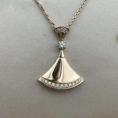 [Baslove]DREAM NECKLACE PINK GOLD DIAMOND