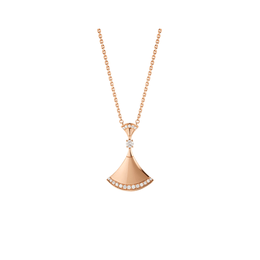 [Baslove]DREAM NECKLACE PINK GOLD DIAMOND